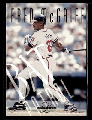 1995 Leaf Limited #22 Fred McGriff Bat Patrol Card Atlanta Braves
