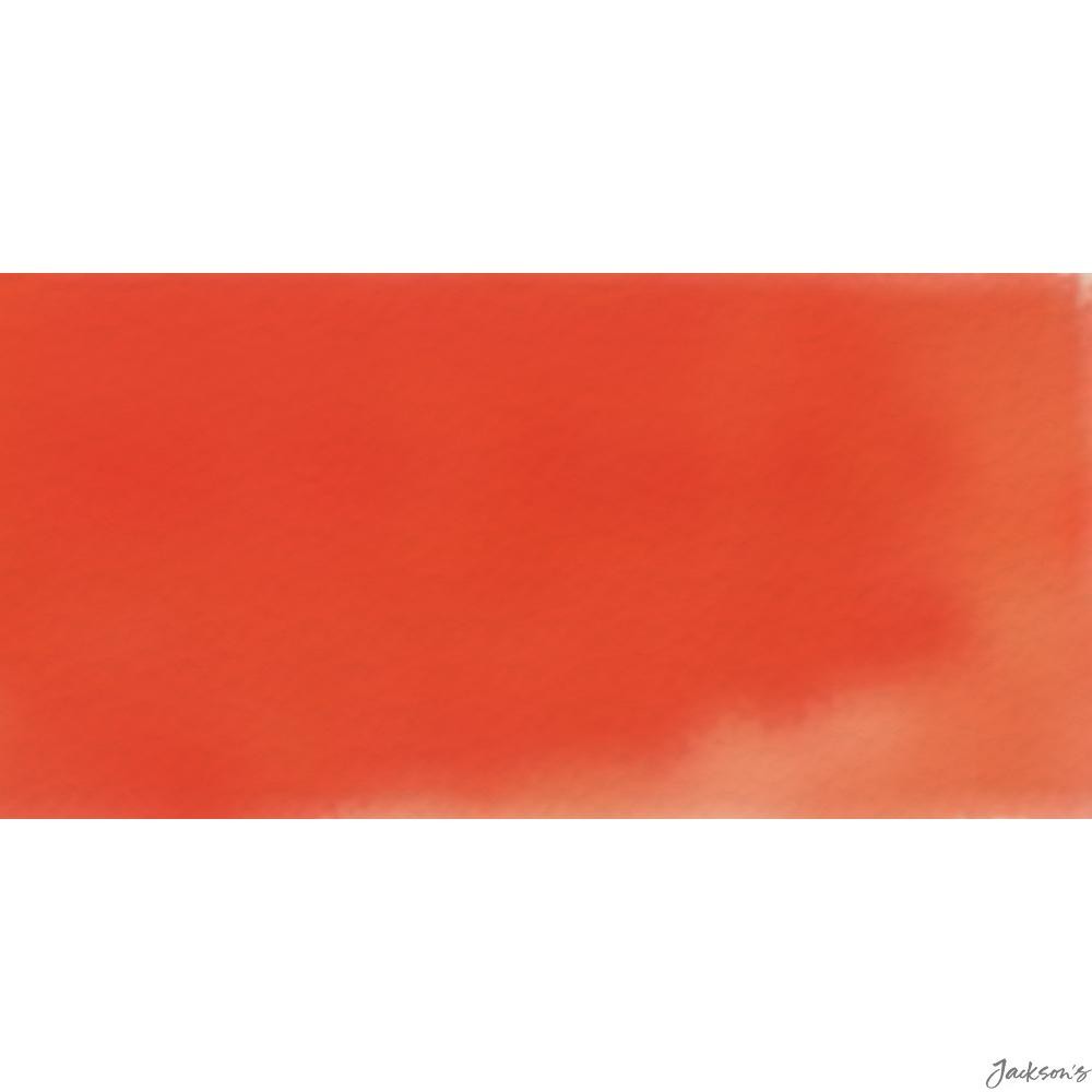 Blockx Watercolour Paint Giant Pan Ceramic 3.5 x 2.25in Cadmium Red Orange