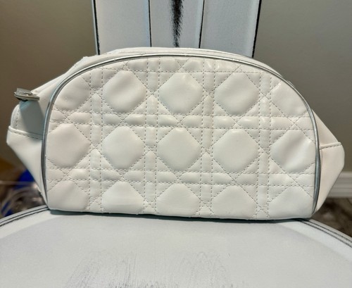 Dior white makeup bag. used with wear. See Pictures. - Picture 3 of 10