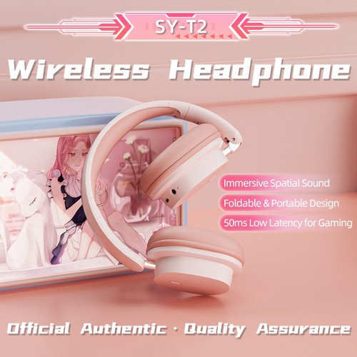 Wireless Bluetooth-Compatible 5.0 Headset Over-Ear Physical Noise Canceling - Picture 9 of 27