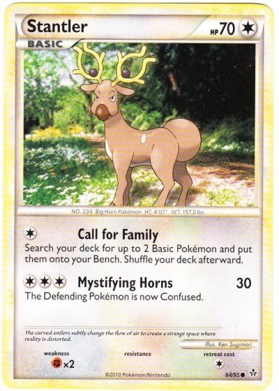 Stantler - 64/95 - Common LP, English Pokemon Unleashed