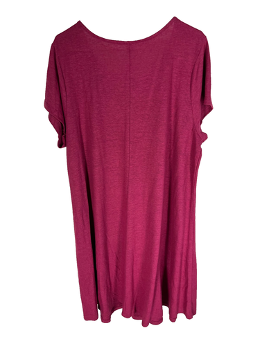 OLD NAVY Shift Dress Plus SZ 3X Boysenberry Knit Coastal Sustainable Ethical NEW - Picture 6 of 6