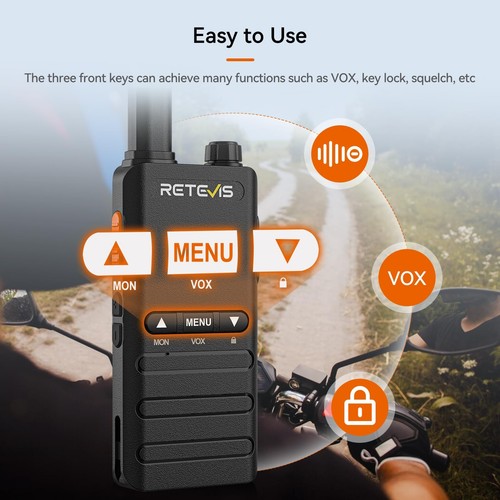 Walkie Talkies Radio Slim Professional LCD Screen Rechargeable Talkie Retevis - Picture 8 of 9