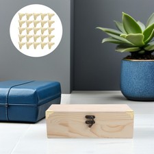 60pcs Metal Box Corner Protectors - 1x1x1" Retro Decorative Triangle Edge