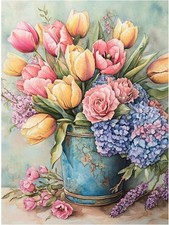 Ceiomez Flower Diamond Painting Kits for Adults, in Busket