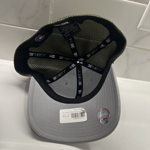 New Era 39THIRTY Los Angeles LA Dodgers Gray Olive Green Flex Fit Size L/XL - Picture 4 of 4