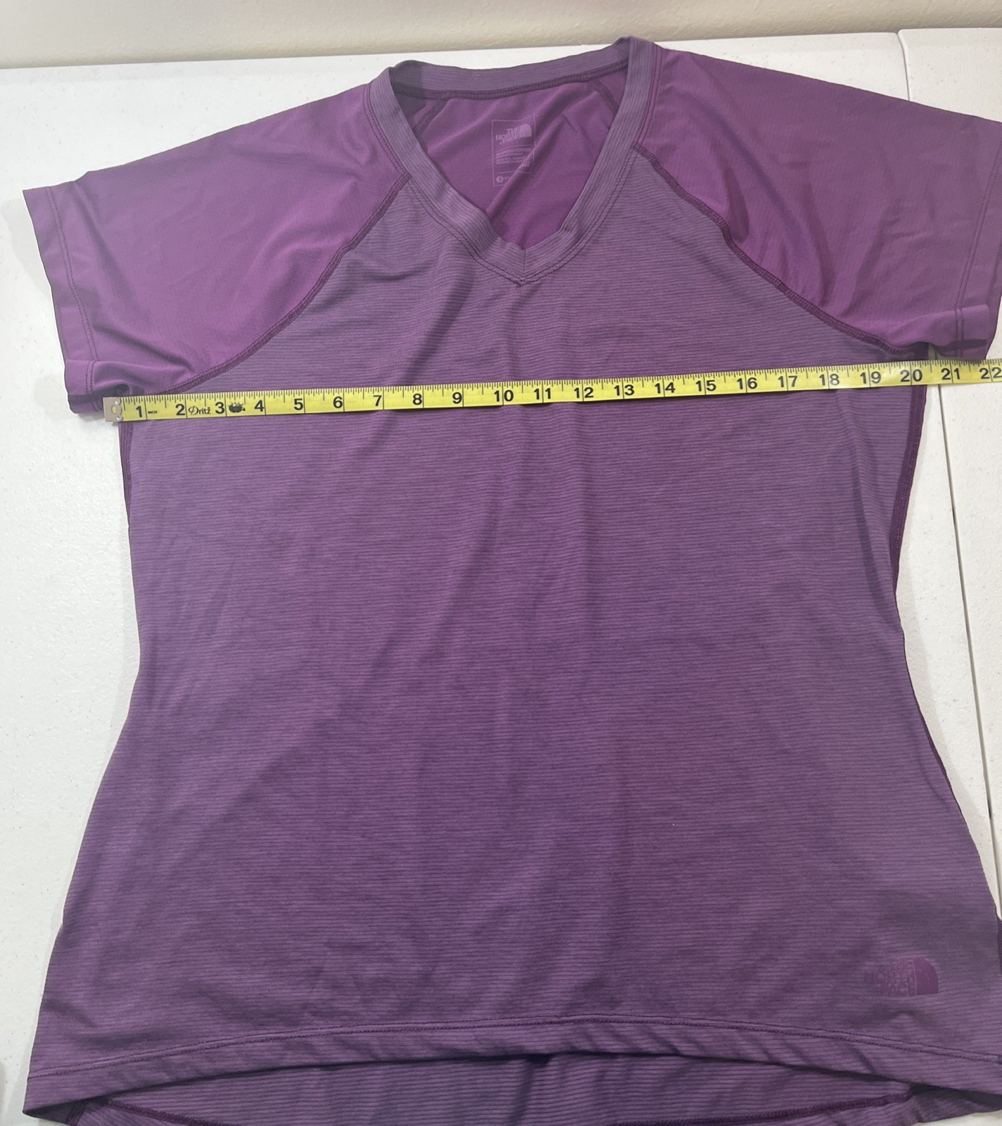 North Face Women's Large Flash Dry Purple Short Sleeve Shirt Preowned Good Cond thumbnail 6