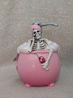 Halloween Skeleton w/Cocktail In Bubble Bath Cauldron Soap Lotion Dispenser
