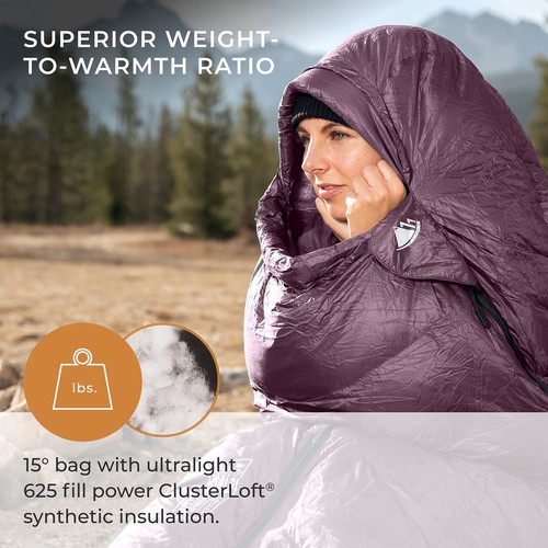 Katahdin 15 F Hiking & Backpacking Sleeping Bag - 4 Season, 625FP Ultralight ... - Bild 2 von 8