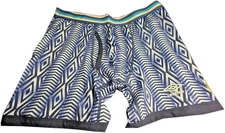 Umbro Men's High Performance Boxer Brief Charcoal/Metallic Blue/UM5084BB-L-NWT
