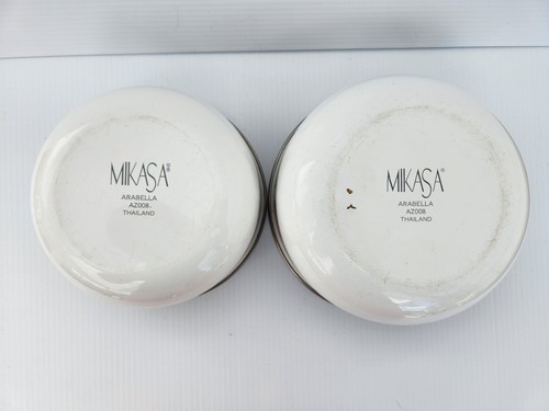 Lote Juego 2 Cuencos Mezcladores Cocina Metal Mikasa Arabella Ligeros 7 1/4" y 6.5" - Imagen 13 de 13