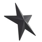  Eisenstern-Wanddekoration, schwarzer rustikaler Scheunenstern aus Metall,