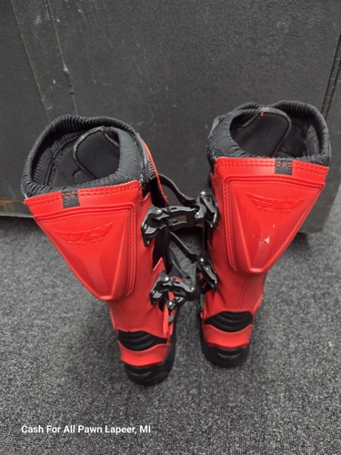 Fly Racing Maverik LT Boots,  Adult, Size 9 (Red/Black)  Maverick vgc - Picture 3 of 6
