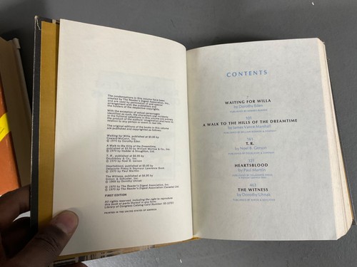 Vintage Readers Digest Condensed Book Set Hardcover Waiting For Willa - LOT OF 3 - Bild 22 von 24