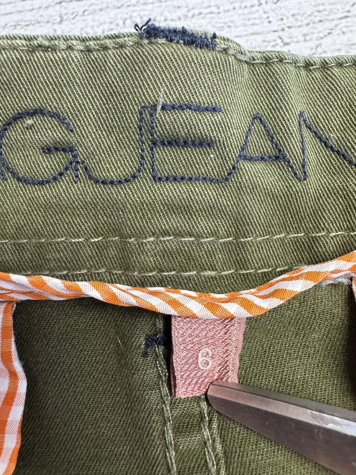 JAG джинсы юбка женщин 6 оливковый зеленый грузовой утилиты кнопка спереди эластичной карманы - Изображение 2 из 4