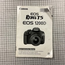 Canon Rebel T5 EOS 1200D Instruction Owners Manual Book