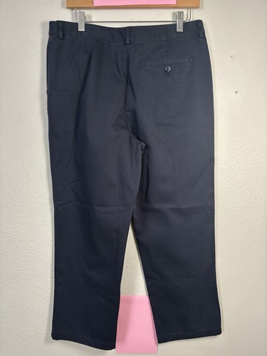 L.L. Bean Classic Fit 299969 Hose marineblau Taschen Damen Petite 12 32 x 27" - Bild 2 von 4