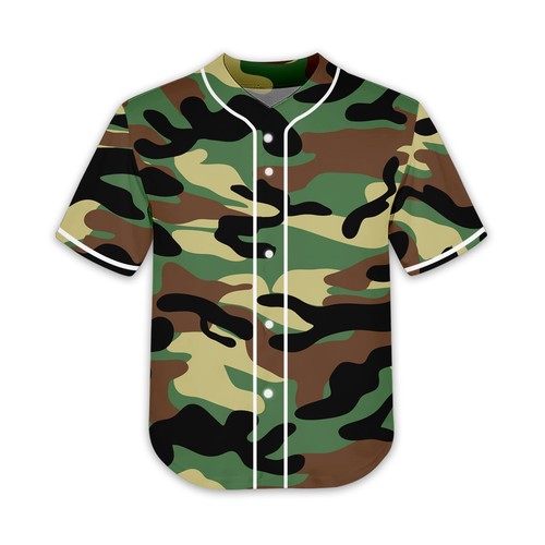 Kid's Baseball Button Down Jersey Blank Short Sleeve T Shirts - Multicolour - Picture 31 of 58