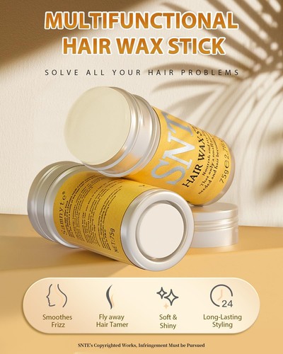 Hair Wax Stick, Hair-Styling Waxes, Nourishing Accessories - Slick Stick for ... - Picture 2 of 9