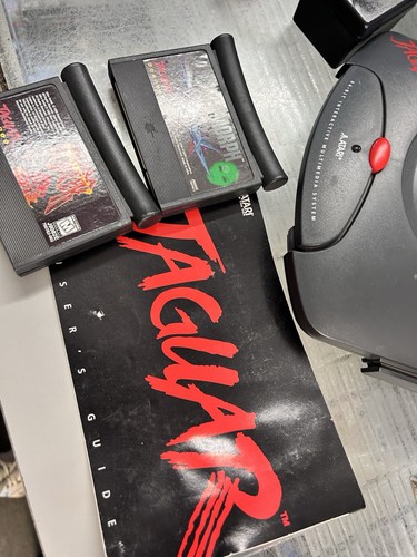 Atari Jaguar Console Bundle w/OEM Controller & Cords +7 Games Bundle Lot - Picture 12 of 20