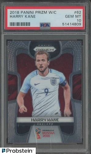 2018 Panini Prizm World Cup Soccer #62 Harry Kane England PSA 10 GEM MINT
