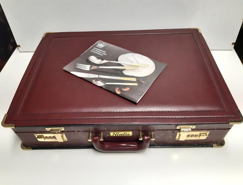 Besteckset 72tlg. SBS Solingen BADEN-BADEN 24ct. Hartvergoldet im Lederkoffer - Bild 8 von 8