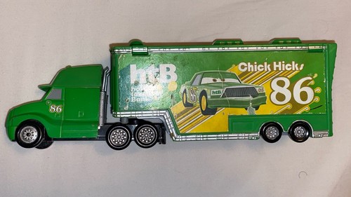 Disney Pixar Cars #86 Chick Hicks HTB Hauler Semi Truck Trailer