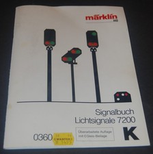 Märklin Signalbuch Lichtsignale 7200 mit C Gleis Beilage