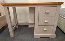 Oak Furnitureland St Ives 3 Drawer Dressing Table Modern Grey - CS S76