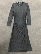 BANANA REPUBLIC Soft Luxe Midi Dress Women's Size L Black 596368