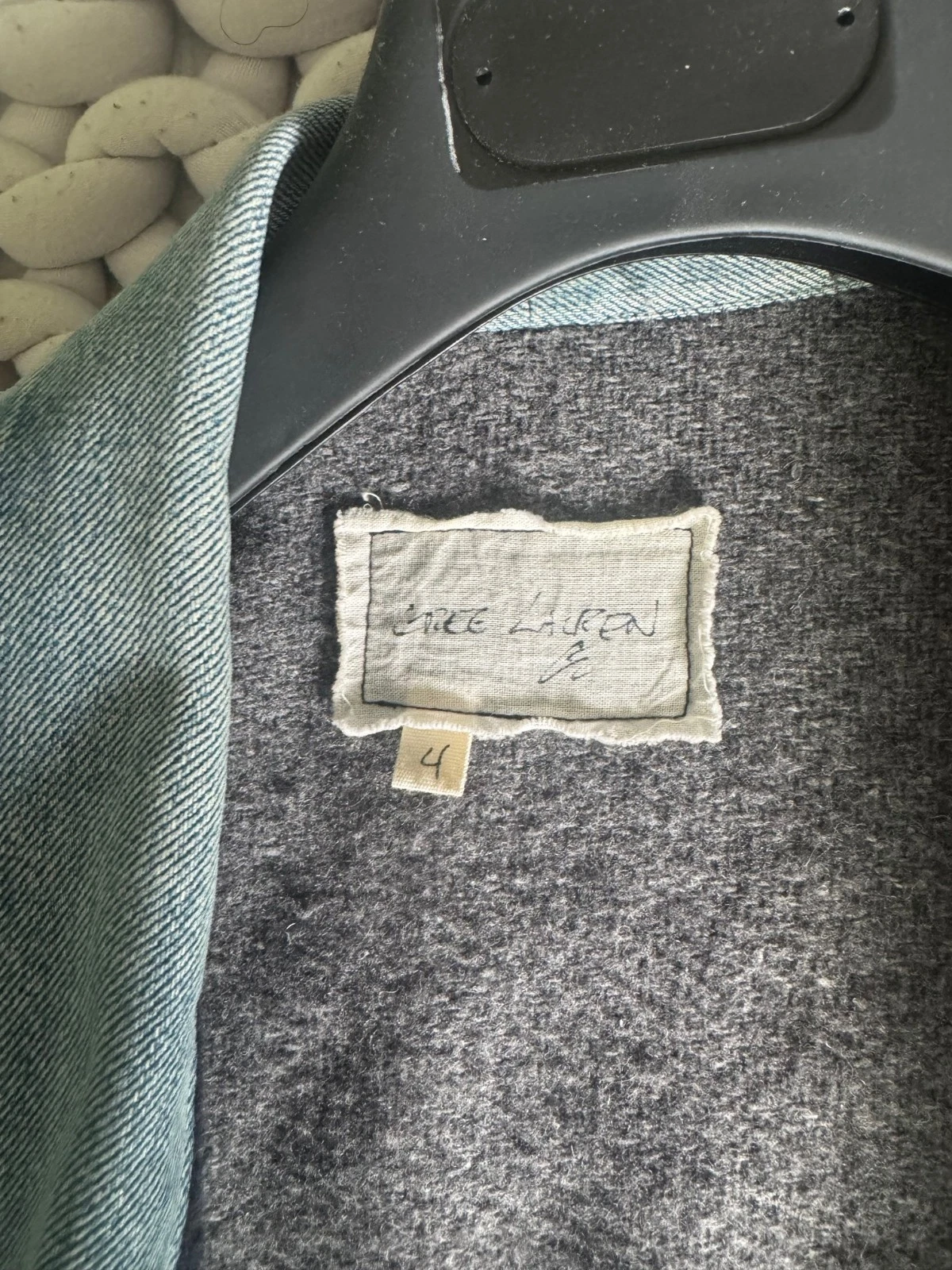 Greg Lauren Patchwork Wool Blanket Kimono Jacket Size 4 Men's L - product detail image 2