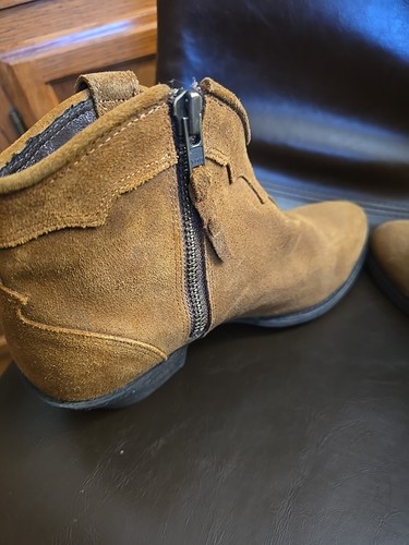 Ariat Presley Westernstiefel Cowgirl Fransen Wildleder braun Damen 8B seitlicher Reißverschluss - Bild 13 von 14