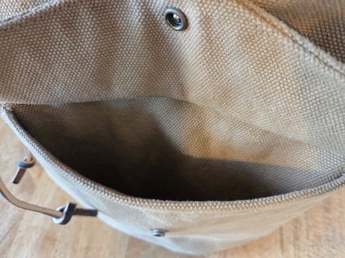 Filson Washed Canvas Cinch Pack | Tan | Made in USA | Discontinued | Rare - Picture 10 of 18