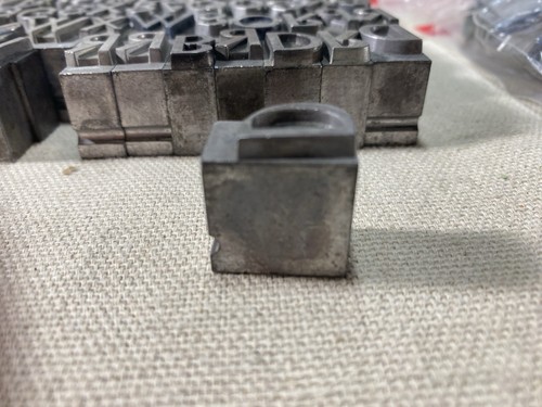 Vintage Lot of 300+ Metal Printing Press Letters Numbers Punctuation & Symbols! - Picture 6 of 12