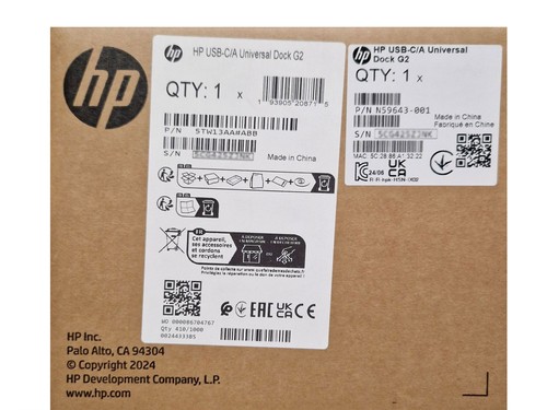 HP 246 G6 Original Universal Dock G2 USB-C / USB-A Port Replikator inkl. 120W Ne - Bild 5 von 6