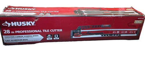 Husky 28" Professional Tile Cutter Tungsten-Carbide Scoring Wheel Cast Aluminum - Picture 1 of 12