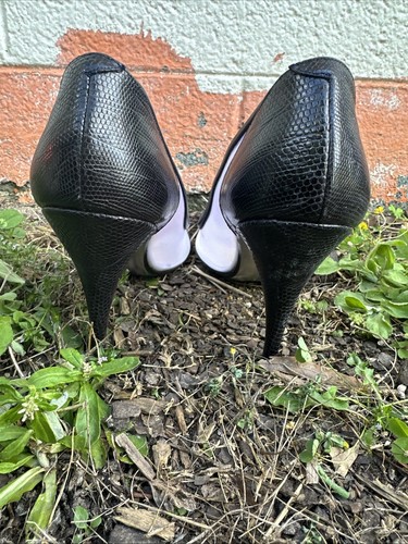 Vintage susan bennis warren edwards black and white spectator style pumps - Picture 3 of 7