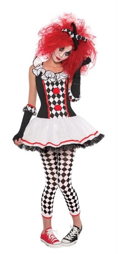 Brand New Junior Size Medium 7-9 Harlequin Honey Halloween Costume (5 Pieces) - Picture 2 of 6