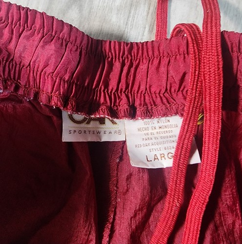 Conjunto cortavientos vintage Alabama Crimson Tide anorak y pantalones talla grande roble rojo - Imagen 13 de 15