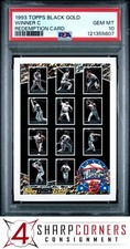 1993 TOPPS BLACK GOLD REDEMPTION WINNER C KEN GRIFFEY JR. PSA 10