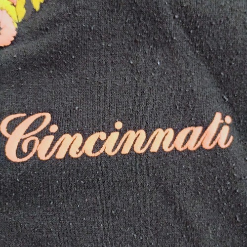 Vintage 1980s Cincinnati Bengals Tiger Puff Print Sweatshirt Size XL Black - Picture 3 of 7