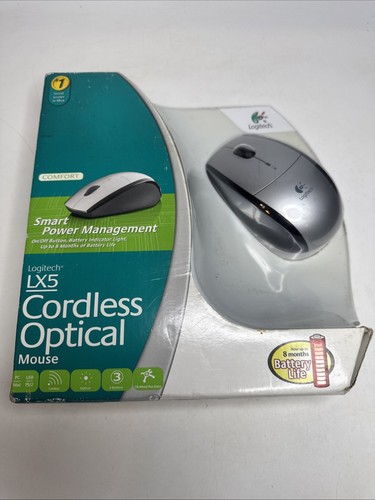 Logitech Cordless 3-Button Scroll Optical Mouse Comfort Vintage NEW - Picture 17 of 24