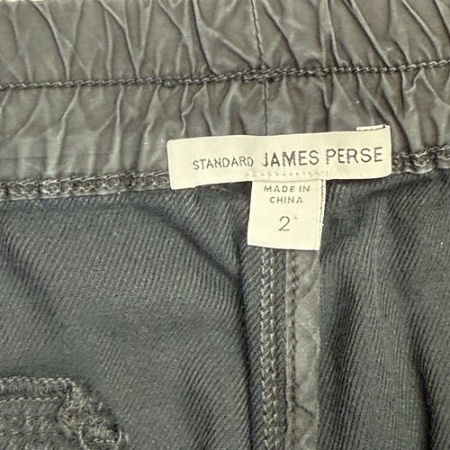 James Perse Standard Carbon Grey Soft Drape Utility Pant Women 2 Medium Elastic - Picture 5 of 13