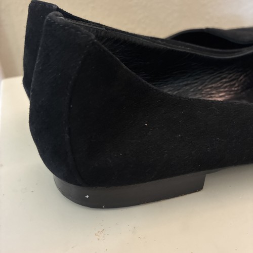 Hermes Black Suede Slip On Loafers Shoes Flats Size 37 U.S. 7 - Picture 14 of 22