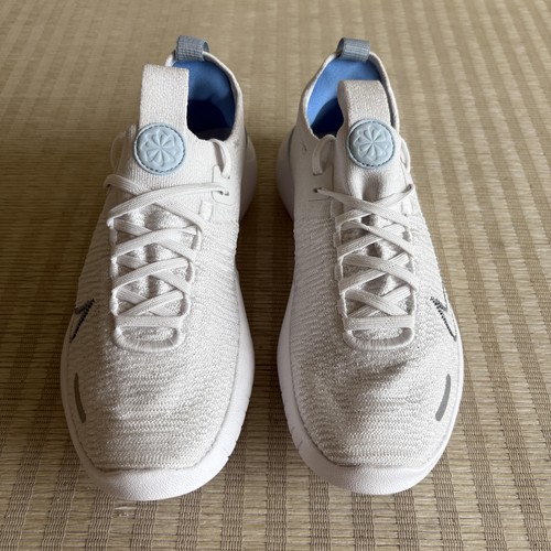Nike Free RN 5.0 Next Nature Zapatos para Mujer Talla 6 Blanco Gris Tejido Correr Azul - Imagen 3 de 19