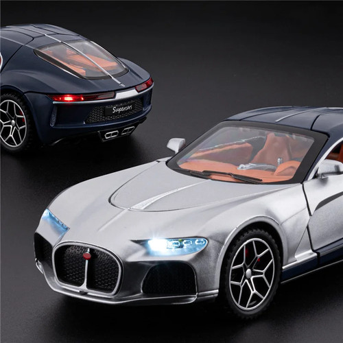 1:32 Bugatti Atlantic Alloy Sport Car Model Diecast Sound Light Simulation Toy - Picture 3 of 19