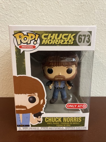 Funko Pop! Filme Vinyl: Chuck Norris (Uzis) - Target (exklusiv) #673 *GEWÖLBT*