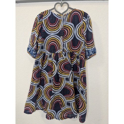 Pink Chicken New York 100% Cotton Girls Size 7 Rainbow Dress Sequins Lined - Picture 7 of 9