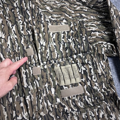 VTG Gamehide Hunting Jacket Mens XL Brown Camo Turkey Duck Shell Loops WP-3 READ - Picture 9 of 19