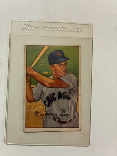 1952 Bowman Nelson Fox Sportskarte